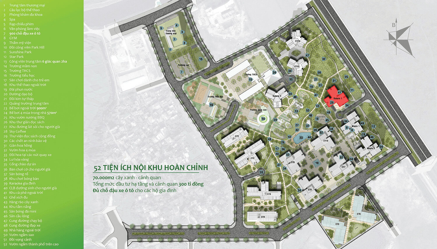 tiện ích dự án Viha Flora tứ hiệp thanh trì